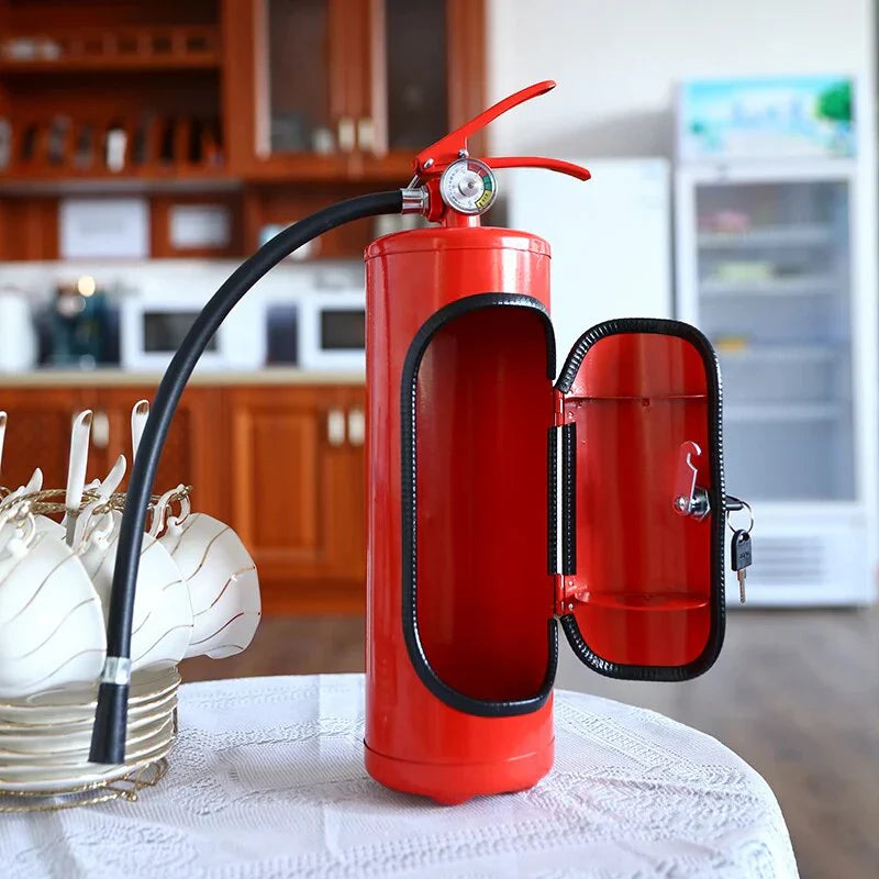 Fire Extinguisher Design Bottle Holder – Original & Decorative Gift Idea for Wine Lovers