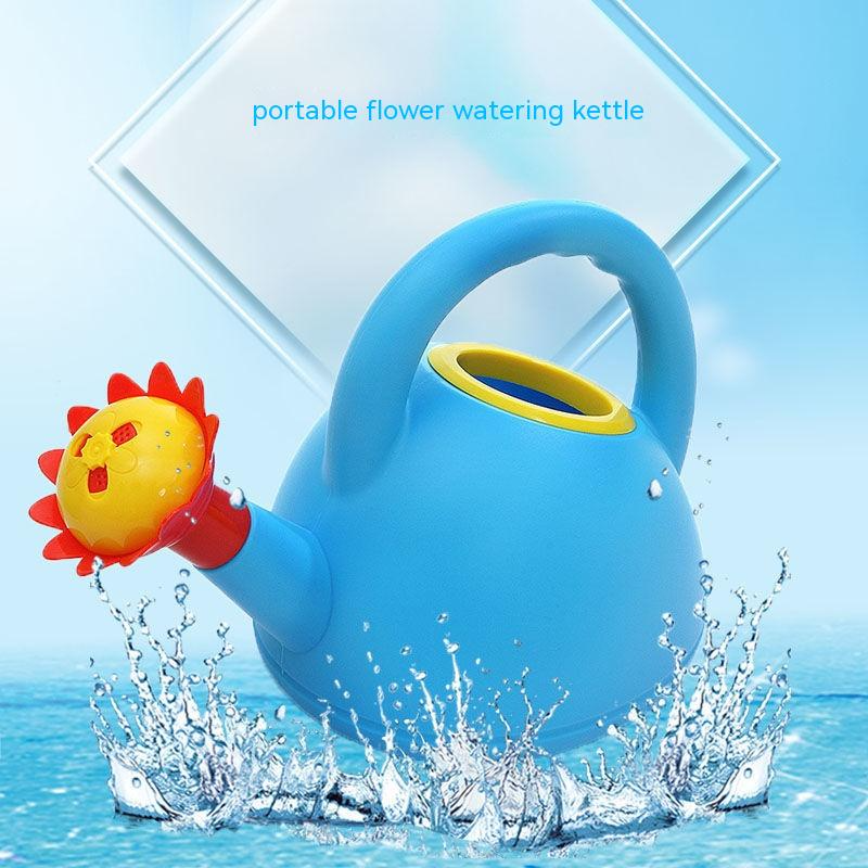 Colorful Kids Watering Can with Flower Spout – Plastic Watering Can for Little Gardeners