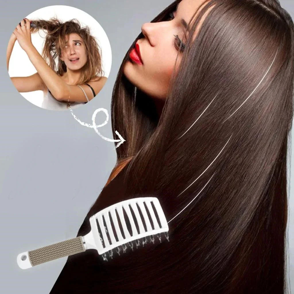 Ergonomic Hair Brush for Easy Detangling