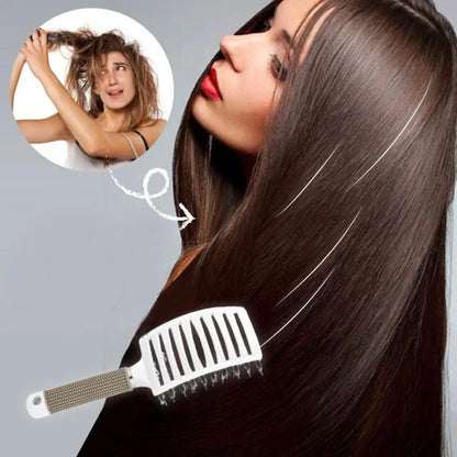 Ergonomic Hair Brush for Easy Detangling