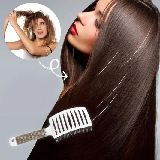 Ergonomic Hair Brush for Easy Detangling