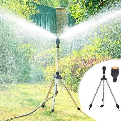 Automatic Rotating Garden Sprinkler with Retractable Tripod – Efficient Watering Solution for the Garden
