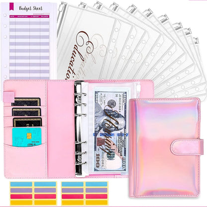 Budget Planner with Envelopes and Card Slots