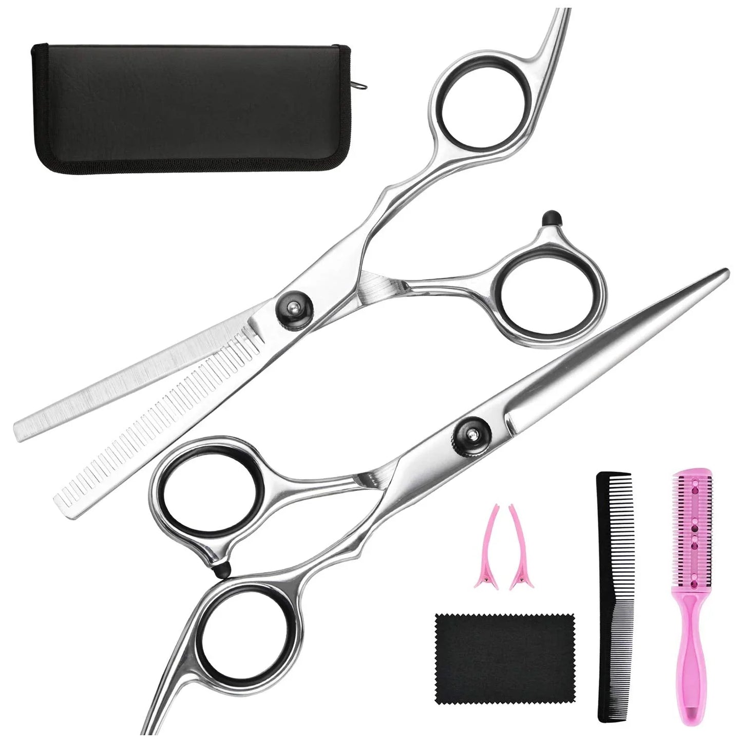 Premium Hair Care Set | Cutting and Thinning Scissors for Professionals