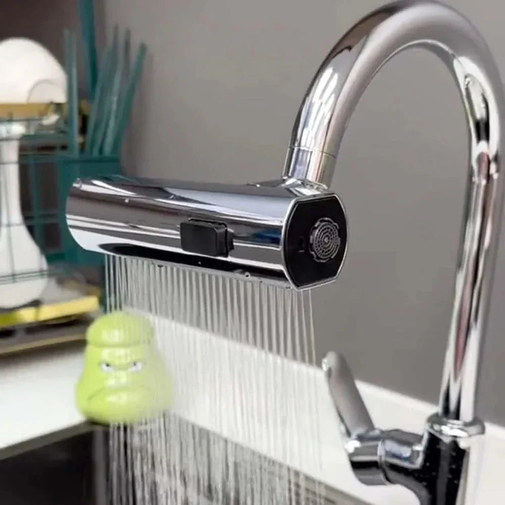 360° Rotatable Faucet Attachment – Flexible Spray Head for Easy Water Flow and Better Cleaning