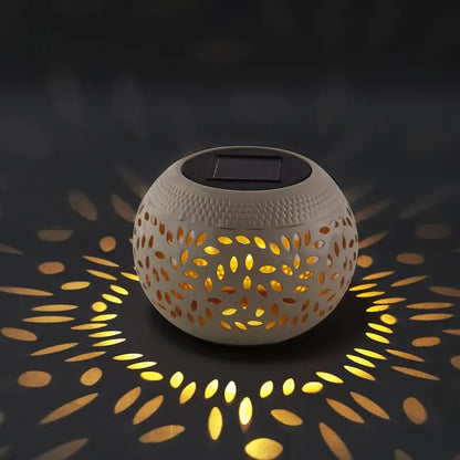 Solar Garden Lamp with Dotted Design – Perfect Lighting for Patio and Garden
