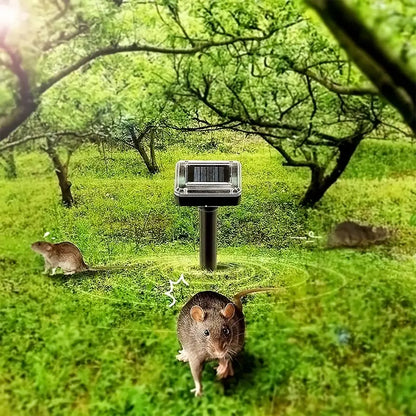 Solar-Powered Ultrasonic Snake and Pest Repeller – Effective Device for the Garden