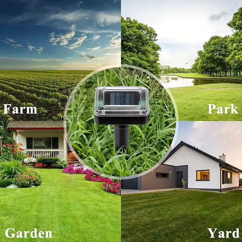 Solar-Powered Ultrasonic Snake and Pest Repeller – Effective Device for the Garden