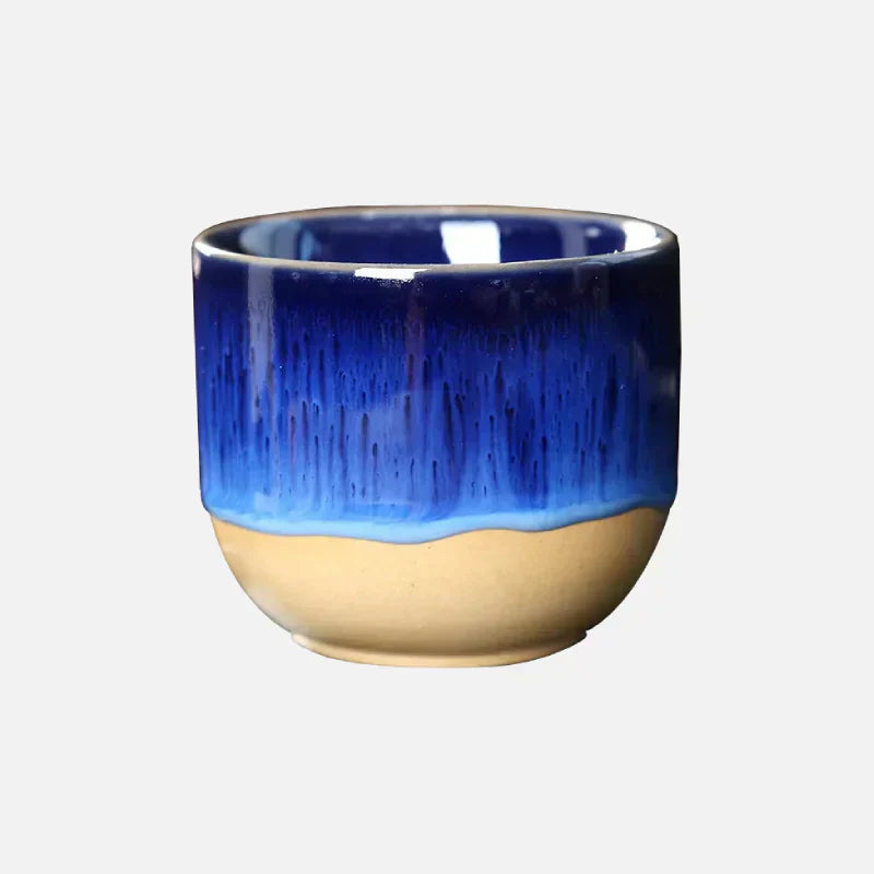 Handmade Ceramic Mug – Colorful Teacups with Natural Glaze Finish