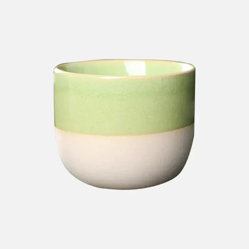Handmade Ceramic Mug – Colorful Teacups with Natural Glaze Finish
