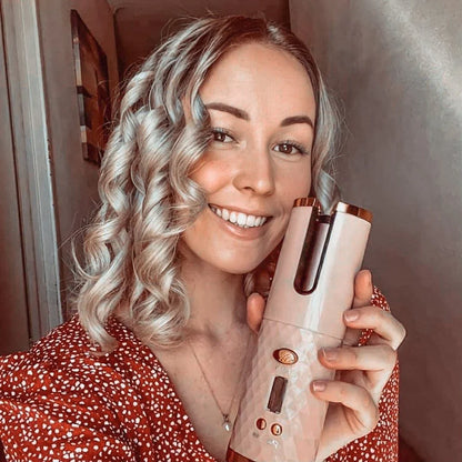 Cordless Hair Curling Iron – Wireless Styling Device for Perfect Curls