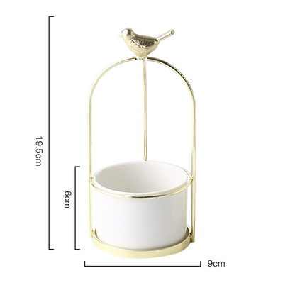 Flower Planters with Bird Design – Decorative Plant Pots for Garden and Balcony