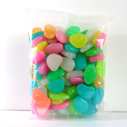 Glow-in-the-Dark Garden Stones – Phosphorescent Pebbles for Decoration in Various Colors