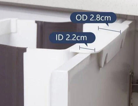 Foldable Wall-Mounted Trash Bin – Compact Kitchen Waste Bin