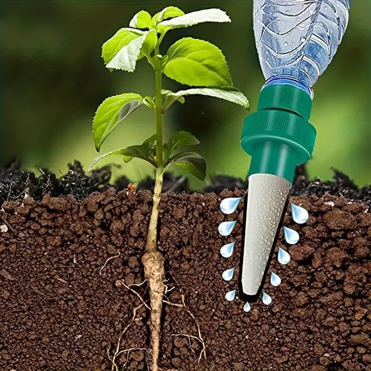 Self-Watering Spikes for Plants – Automatic Drip Spikes for Bottles for Efficient Plant Care