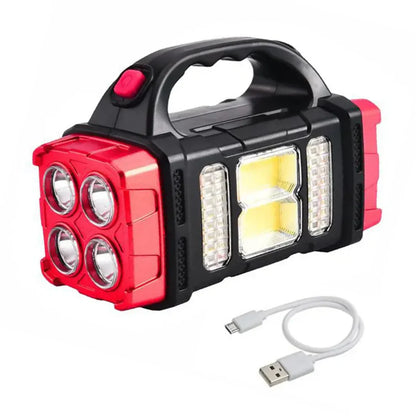 USB Rechargeable Emergency Flashlight with Portable Handle