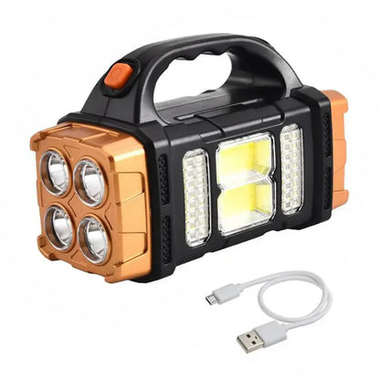 USB Rechargeable Emergency Flashlight with Portable Handle