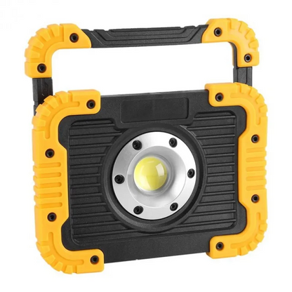 Portable LED Work Light – Rechargeable Work Lamp with USB Charging and Durable Rubber Protective Cover