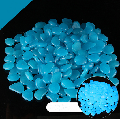 Glow-in-the-Dark Garden Stones – Phosphorescent Pebbles for Decoration in Various Colors