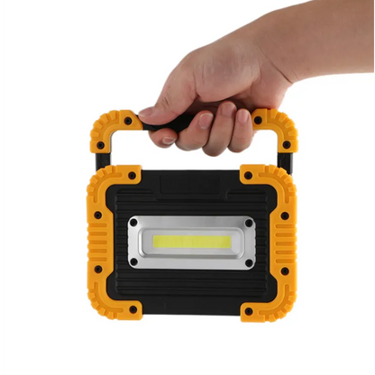 Portable LED Work Light – Rechargeable Work Lamp with USB Charging and Durable Rubber Protective Cover