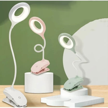 LED Desk Lamp With Clip – Rechargeable And Flexibly Adjustable Table Lamp For Office And Study
