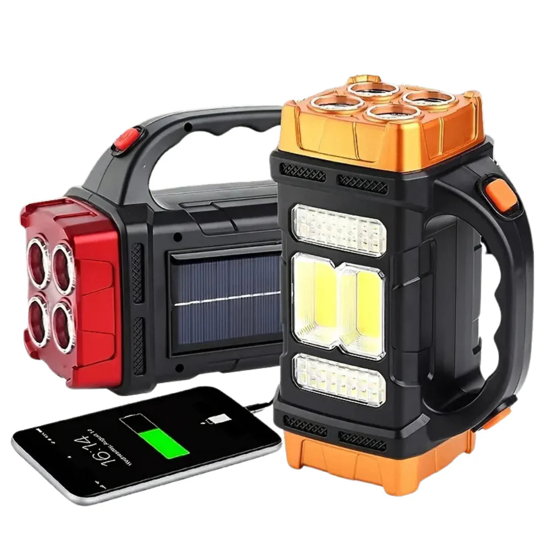 USB Rechargeable Emergency Flashlight with Portable Handle