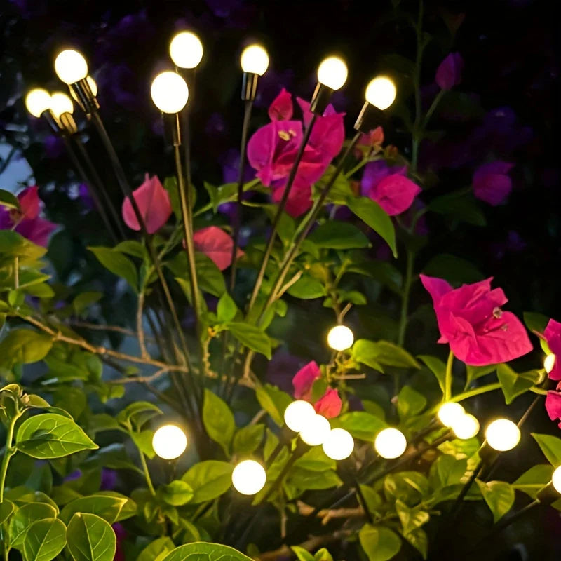 Solar Garden Lights with Flexible LED Balls – Waterproof Decorative Lights for Flower Beds and Paths in Outdoor Areas