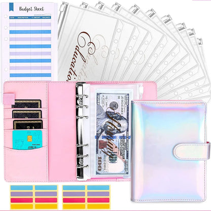 Budget Planner with Envelopes and Card Slots