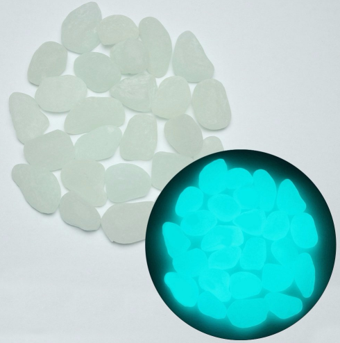 Glow-in-the-Dark Garden Stones – Phosphorescent Pebbles for Decoration in Various Colors