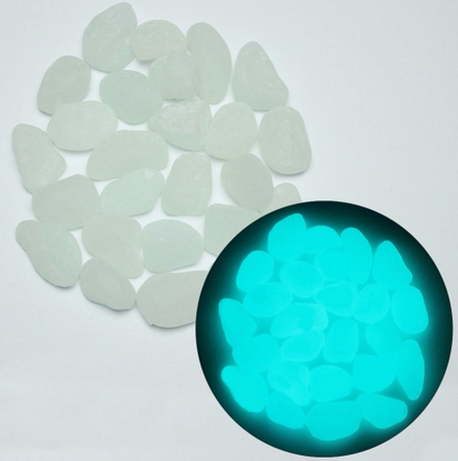 Glow-in-the-Dark Garden Stones – Phosphorescent Pebbles for Decoration in Various Colors
