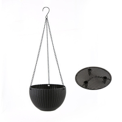 Braided Hanging Basket for Plants with Chain – Perfect for Balcony and Garden