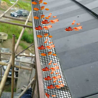 Gutter Protection Mesh – Plastic Leaf and Debris Guard for Easy Cleaning and Maintenance