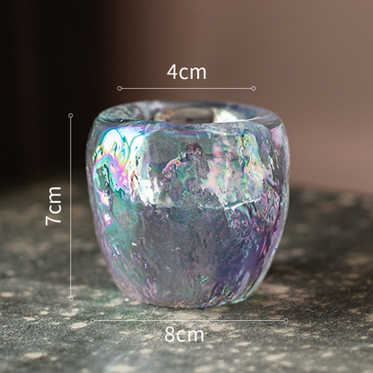 Decorative Glass Tealight Holder – Transparent Candle Holder for Elegant Room Lighting