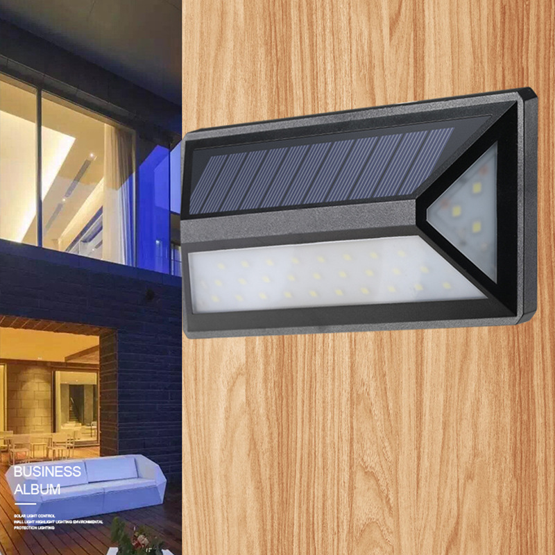 Solar-Powered LED Outdoor Wall Light with Motion Sensor – Modern Waterproof Facade Lighting for Garden and Terrace