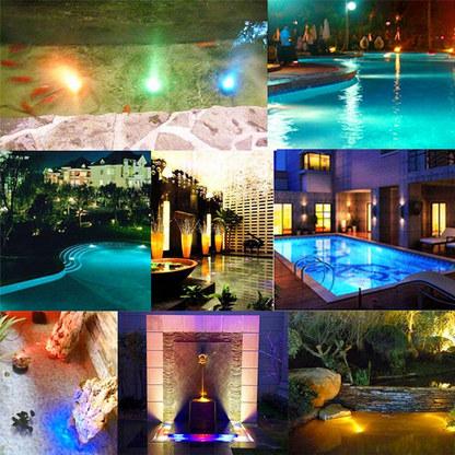 RGB LED Underwater Lighting with Remote Control – Color Changing for Pools, Bathrooms, and Ponds