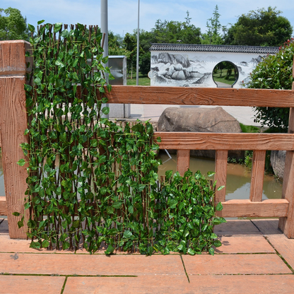 Artificial Ivy Privacy Fence – Flexible Garden Fence for Balcony and Terrace