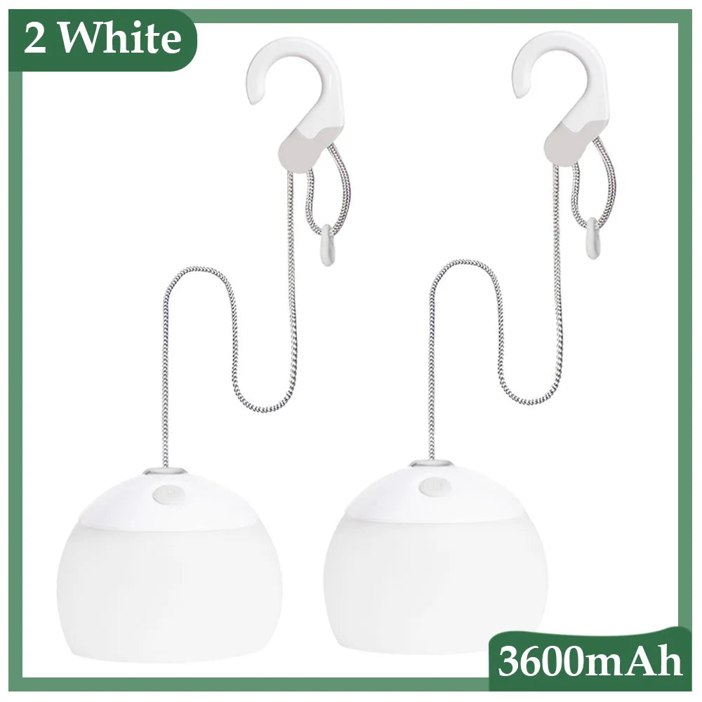 Rechargeable Retro LED Camping Lamp with USB – Portable Hanging Lantern for Outdoor & Tent