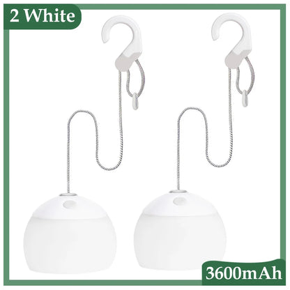 Rechargeable Retro LED Camping Lamp with USB – Portable Hanging Lantern for Outdoor & Tent