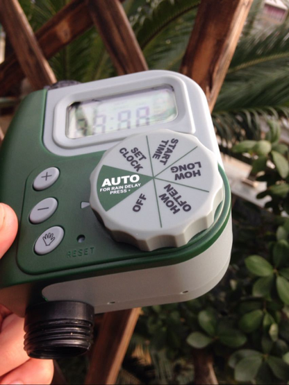 Automatic irrigation controller for garden – water tap timer with LCD display