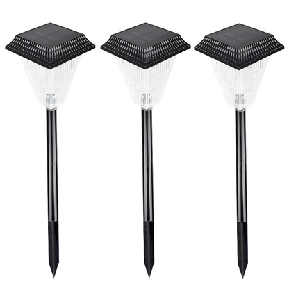 Solar LED Path Lights with Crystal Light Effect – Waterproof Outdoor Lighting for Garden, Patio, and Driveway IP65 Solar Garden Lights