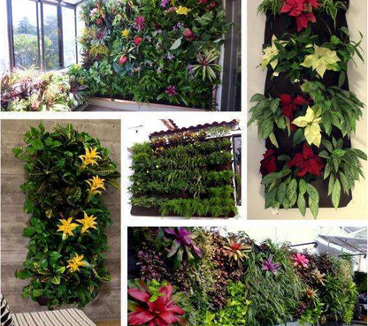Vertical Planter with Pockets for Garden – Wall-Mounted Plant Bag for Indoor and Outdoor Use