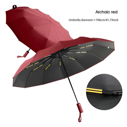 Eco-Friendly Double Umbrella with UV Protection and Adjustable Handle
