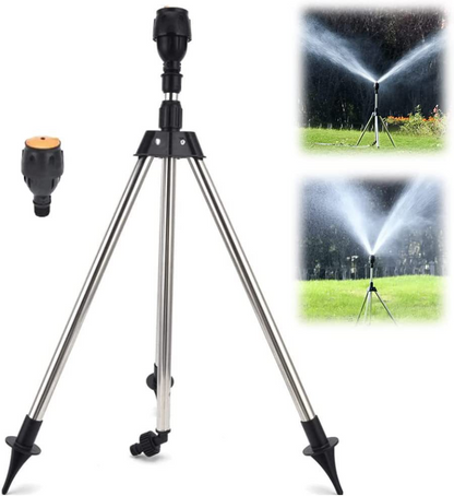 Automatic Rotating Garden Sprinkler with Retractable Tripod – Efficient Watering Solution for the Garden