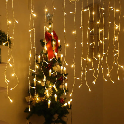 Atmospheric Icicle String Lights with Color Change and Remote Control