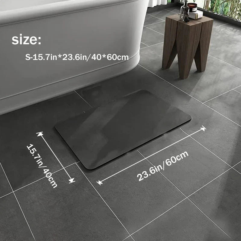 Quick-Drying Bath Mat Made of Diatomite