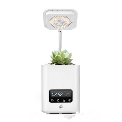 Intelligent Multifunctional Hydroponic Planter Pot with Calendar, Diffuser, and Desk Lamp for Optimal Plant Care