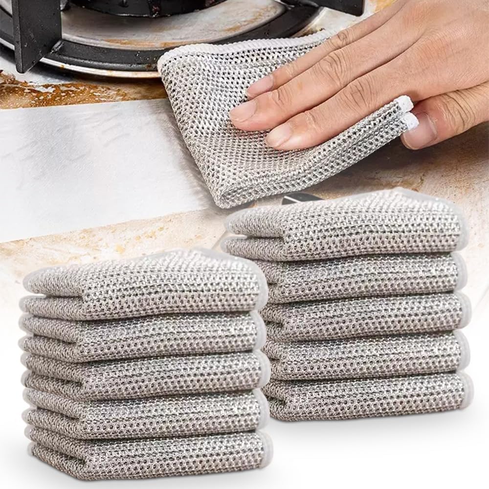 Hygienic Cleaning Cloth Made of Silver Wire
