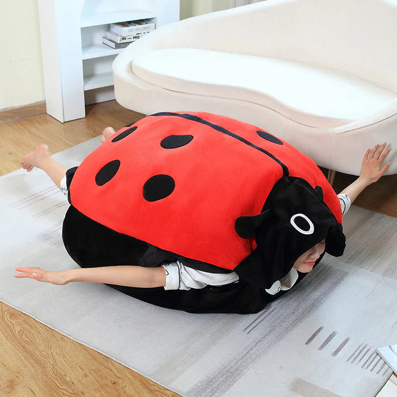 Cute Ladybug Plush Pillow for Kids