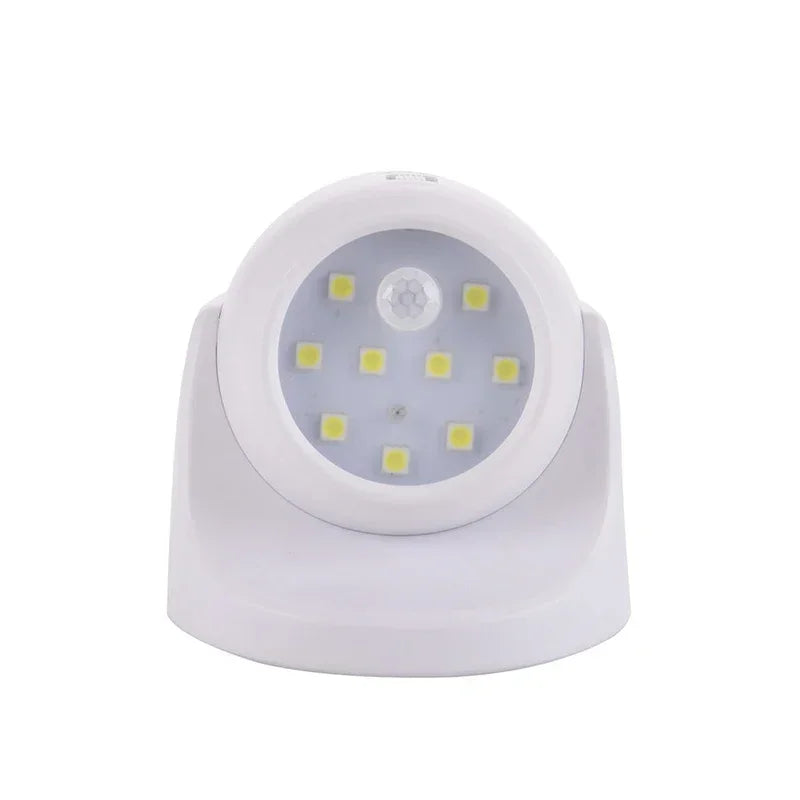 Cordless LED Spotlight with Motion Sensor – 360° Rotatable & Energy-Efficient