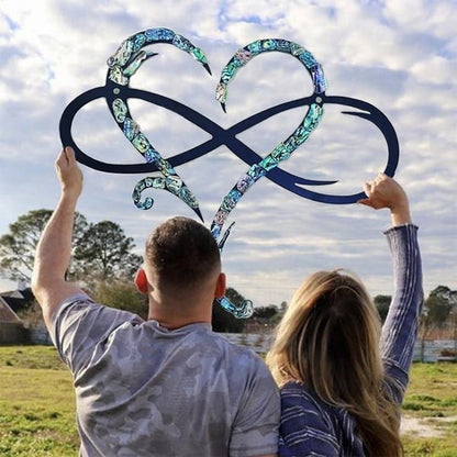 Metal Wall Decoration Infinity Heart